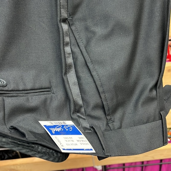 NWT,EJ Samuel Black Tuxedo two button  (TUX102) black - Picture 7 of 17